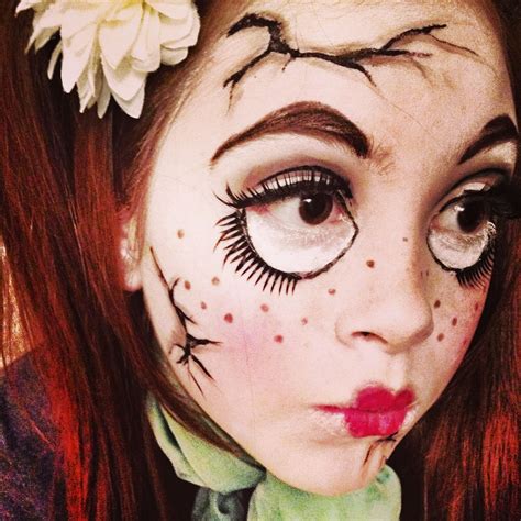 Occult doll halloween makeup
